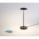 Royyo 17.4 inch 11.00 watt Matte Black with Oiled Walnut Desk Lamp Portable Light